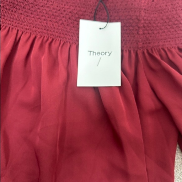 Theory Elistaire Off-the-Shoulder Silk Top - Picture 4 of 6